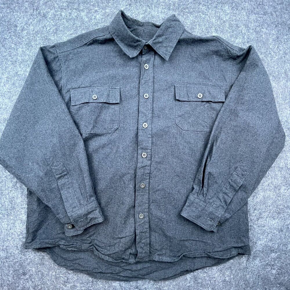 Mountain Club Shacket Extra‎ Large Grey Shirt Outdoor Rugged Thick Heavy Cabin